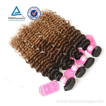 Online Shopping Two Tone Ombre Human Hair Color 1b/4/27 Honey Blonde Human Hair Bundles With Closure